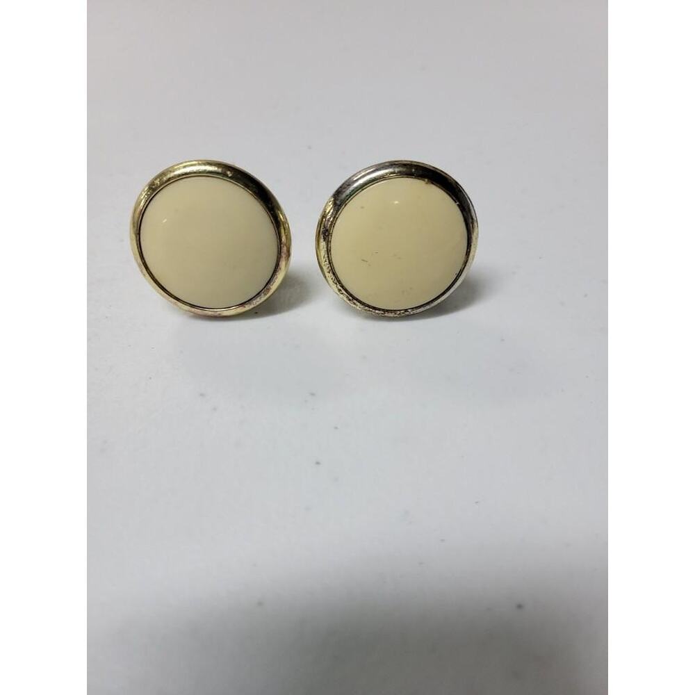 ✨ Set of 4 Gold Round Cabinet Knobs w/ Screws VTG Style Brass Look Drawer Pulls - Picture 9 of 12